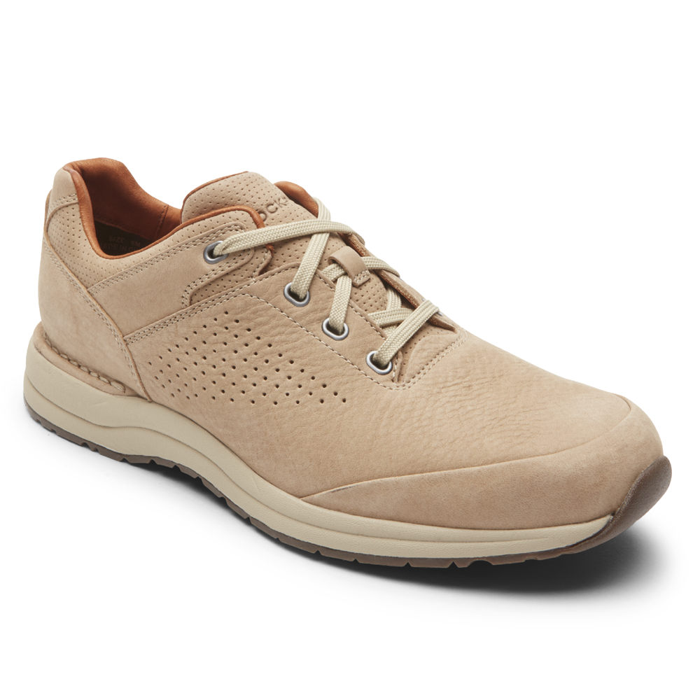 Tenis Rockport Homem Caqui - Edge Hill 2 Plain Toe - 28173OQIM